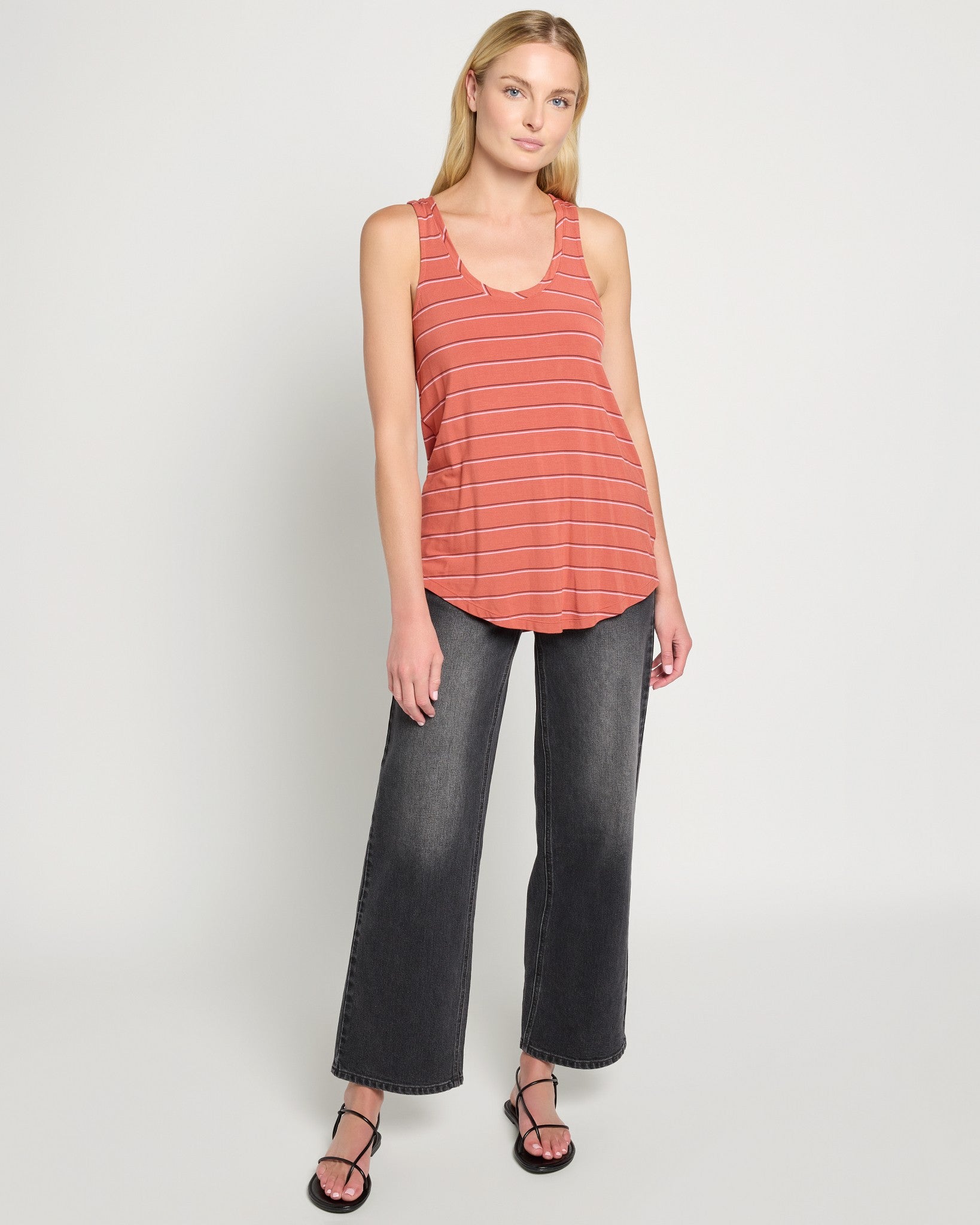 Burlwood Stripe $|& SEAS Surfside Stripe Scoop Tank - UGC On Fig