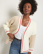 Birch $|& SEAS Solstice Sun Colorblocked Cardigan - SOF Full Front