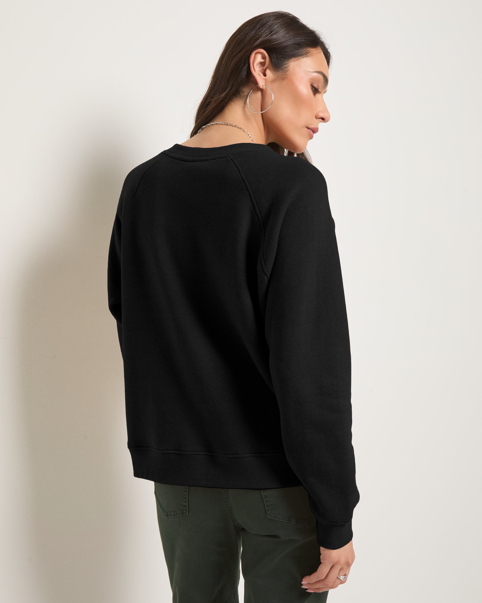 Black $|& SEAS Cliffside Game Day Raglan Sweatshirt - SOF Back