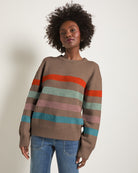 Heather Dune $|& SEAS Harbor Haven Striped Sweater - SOF Front