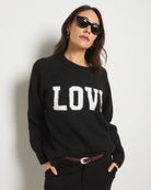 Black $|& SEAS Love Sweater - SOF Full Front