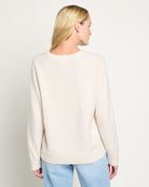 Heather Cream $|& SEAS Cozy Sweater - SOF Back