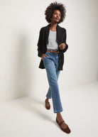 Black $|& SEAS Aura Shawl Collar Cardigan - UGC On Fig