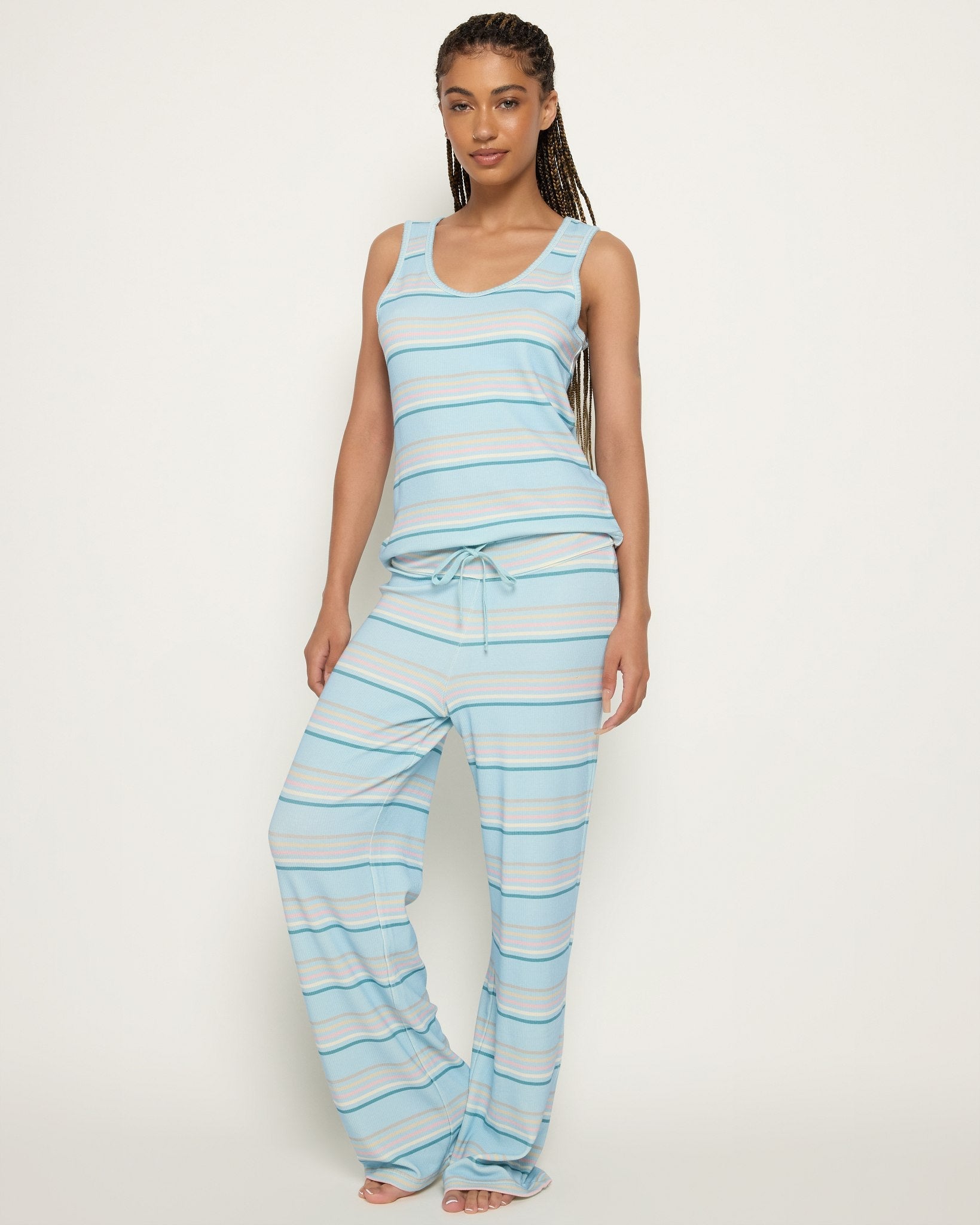 Dusty Blue $|& SEAS Cloud Nine Sleep Set - SOF Front