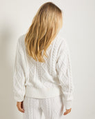 White $|& SEAS Dreamcatcher Chenille Sweater - SOF Back