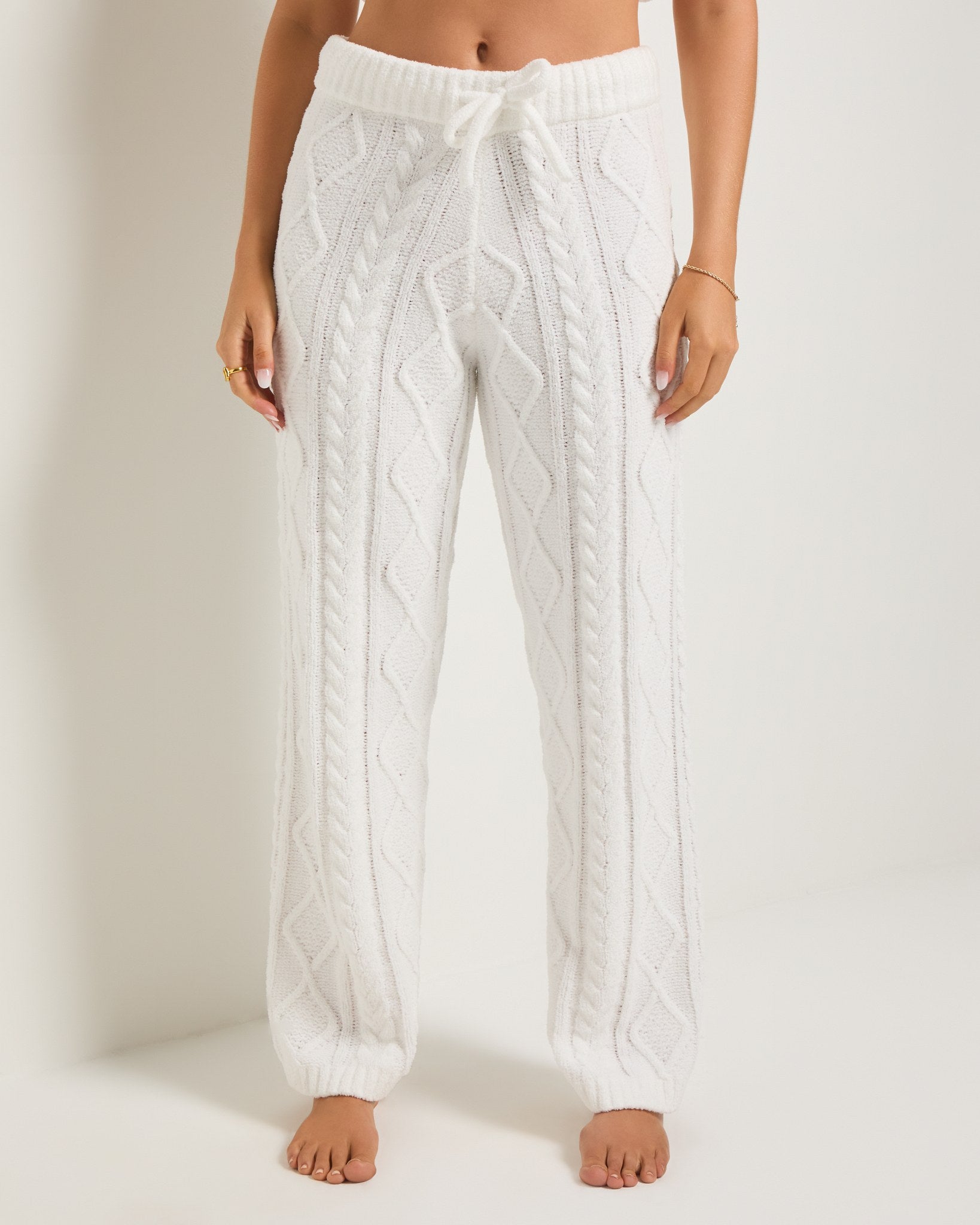 White $|& SEAS Dreamcatcher Chenille Pant - SOF Front