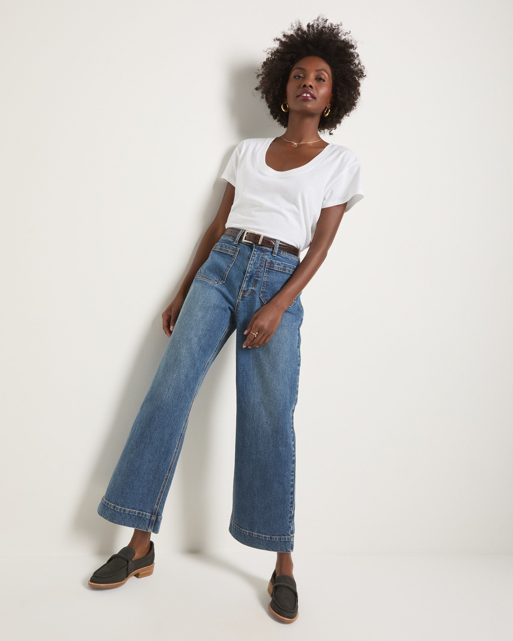 Storm $|& SEAS Caroline Cropped Wide Leg Jean - UGC On Fig