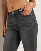 Grey Mist $|& SEAS Mariposa Frayed Step Hem Skinny Jean - VOF Front