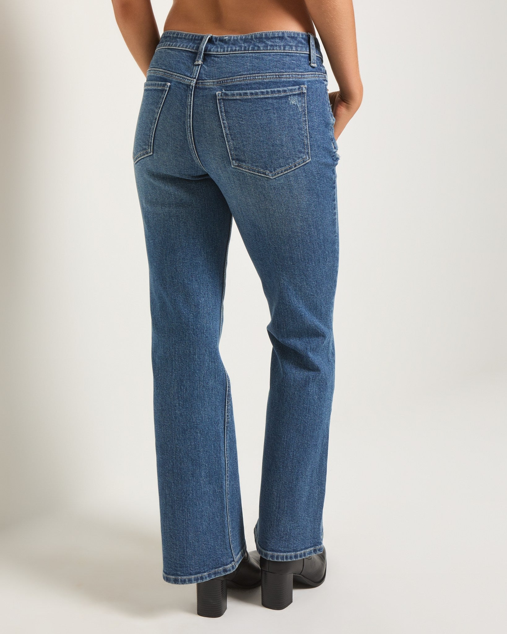 Low Tide Blue $|& SEAS Skyline Bootcut Jean - SOF Back
