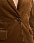 Toffee $|& SEAS Ivy Corduroy Blazer - VOF Front