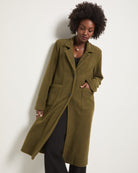 Olive Branch $|& SEAS Samantha Sherpa Coatigan - SOF Front