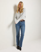 Heather Grey $|& SEAS Whisper Pointelle Cardigan - UGC On Fig