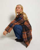 Toffee Plaid $|& SEAS Unity Coatigan - SOF Full Front