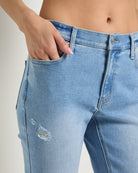 Lakeside $|& SEAS Mariposa Frayed Step Hem Skinny Jean - SOF Full Front