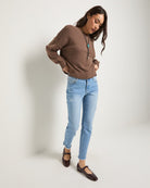 Lakeside $|& SEAS Mariposa Frayed Step Hem Skinny Jean - UGC On Fig