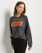 Heather Obsidian $|& SEAS Cliffedge Raglan Merry Sweatshirt - SOF Front