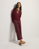 Black Cherry $|& SEAS Sonder Cinch Sleeve Pullover - UGC On Fig