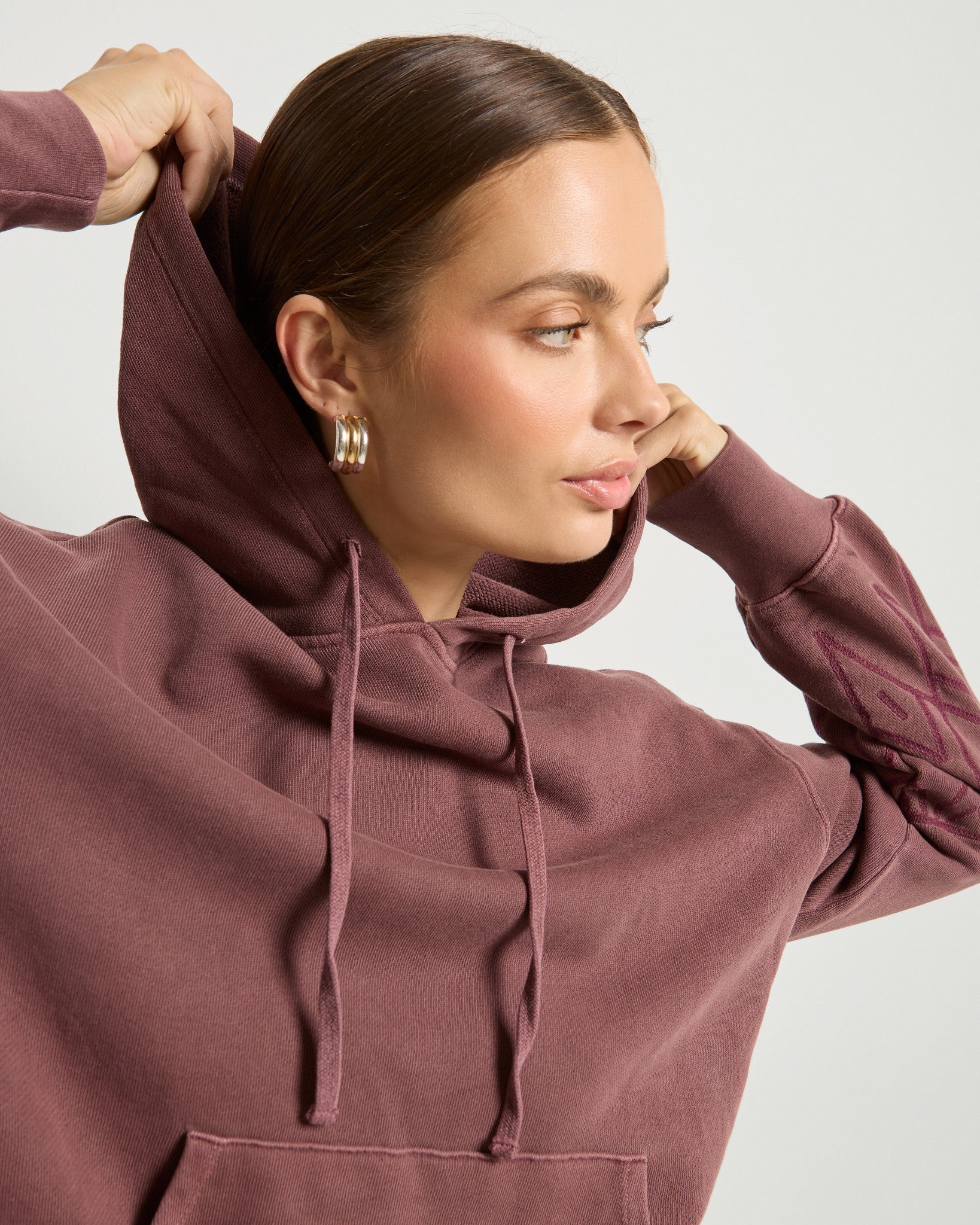 Black Cherry $|& SEAS Free Spirit Hoodie - VOF Side