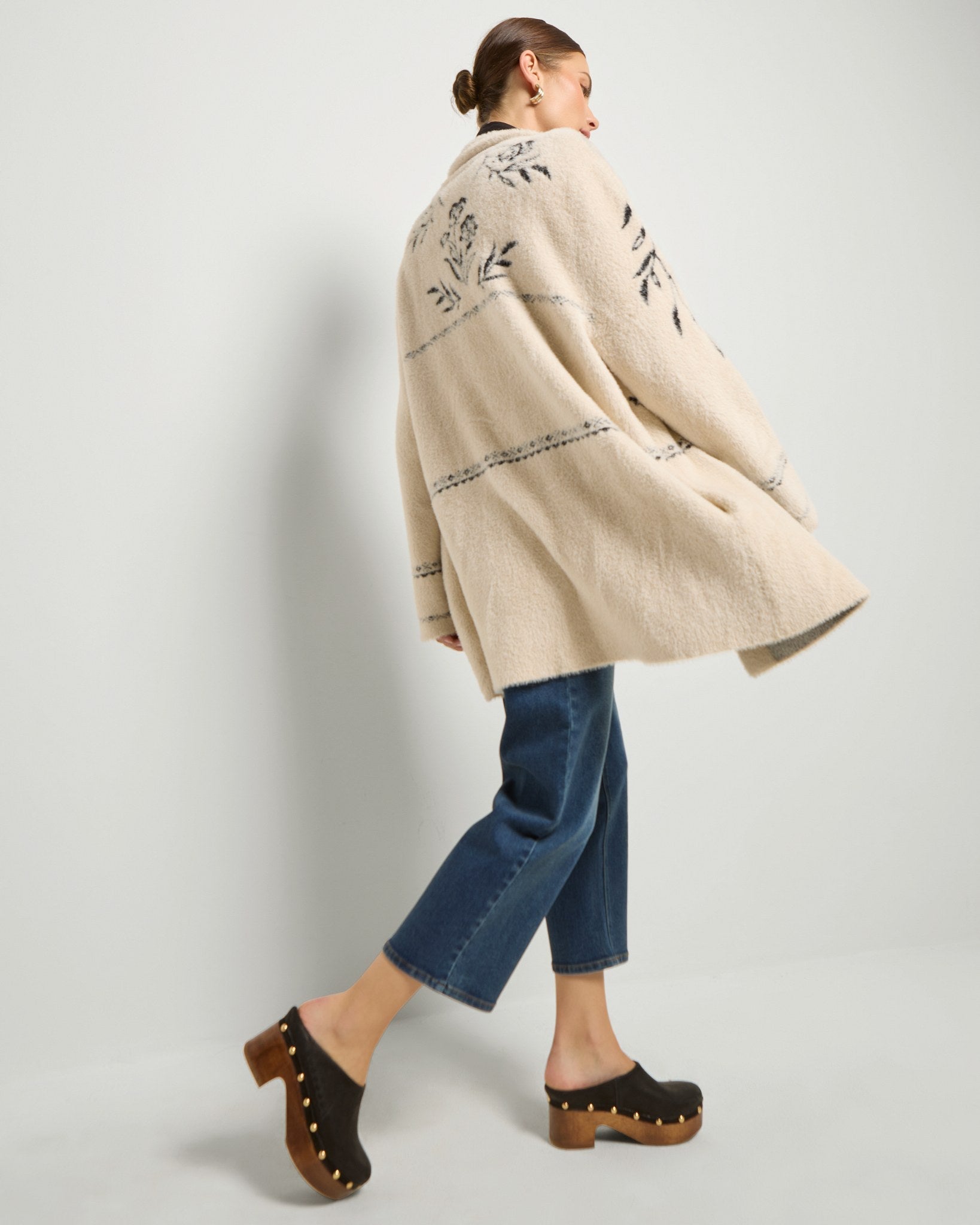 Cream $|& SEAS Luxe Coatigan - VOF Side