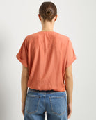 Maple $|& SEAS Surplice Short Sleeve Top - SOF Back